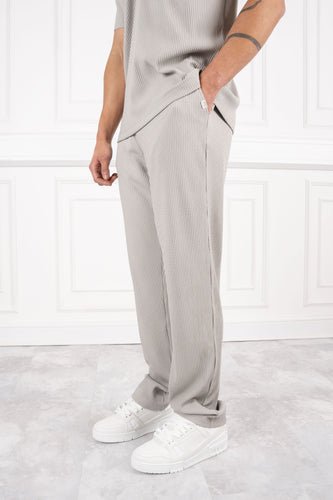 Pleated Pants - Light Grey