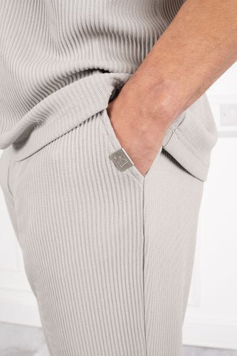 Pleated Pants - Light Grey