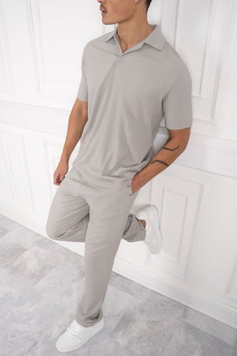 Pleated Pants - Light Grey