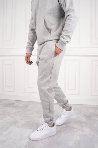 Day To Day Slim Fit Full Tracksuit - Grey Marl