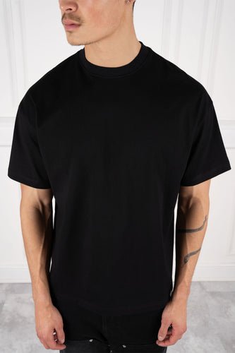 Evolve Puff Print Oversized T-Shirt - Black