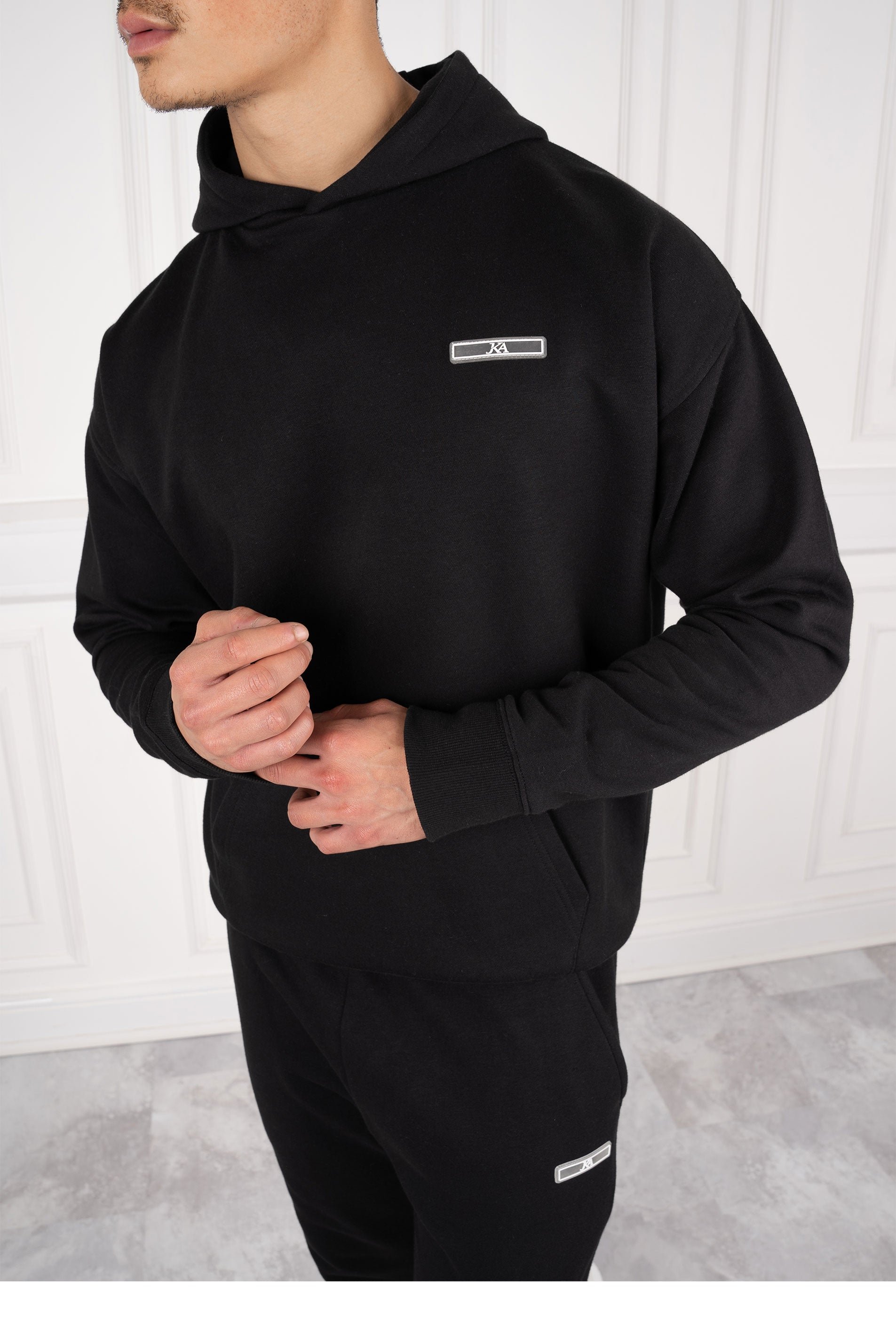 Day To Day Straight Leg Full Tracksuit - Black