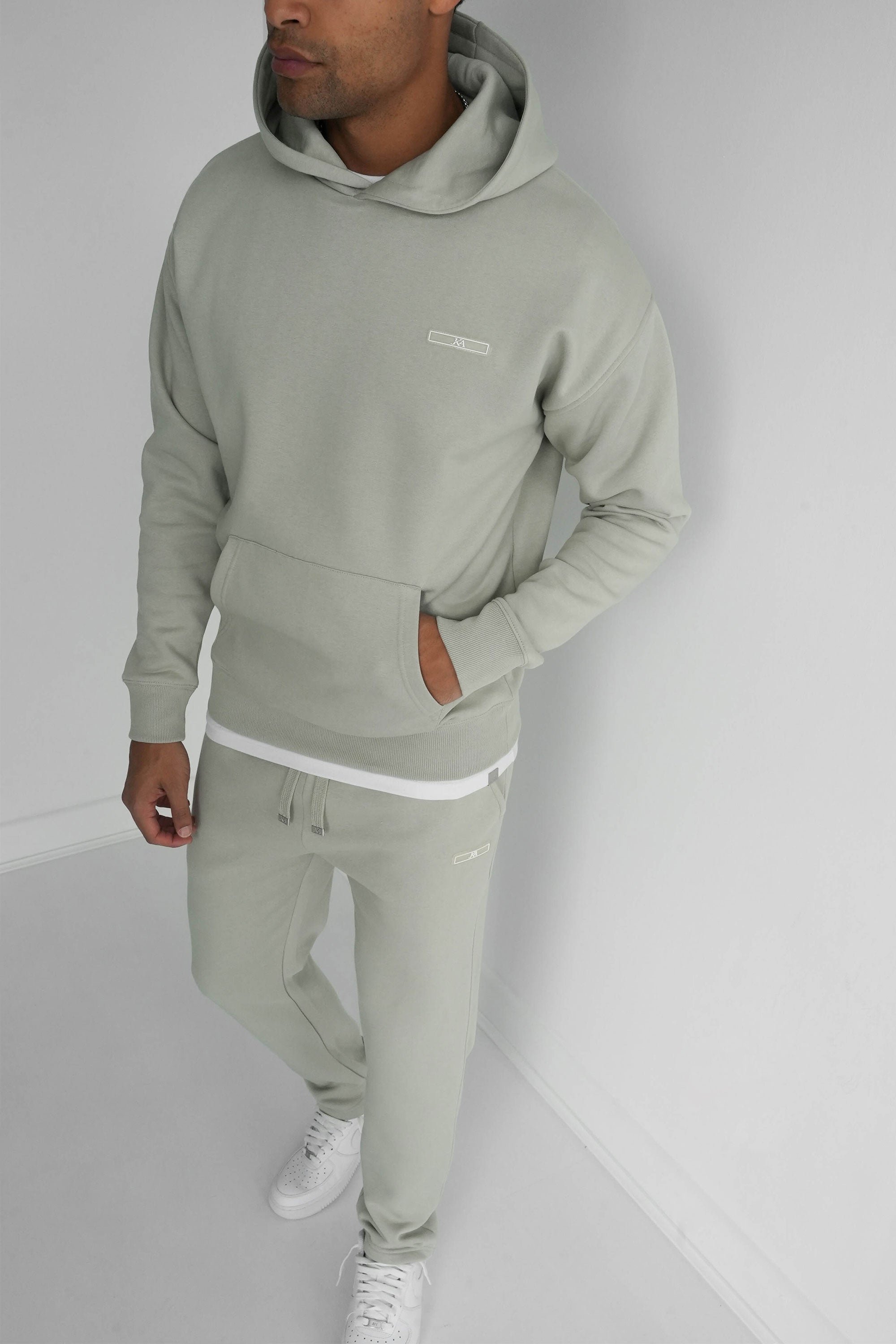 Day To Day Straight Leg Full Tracksuit - Pale Green