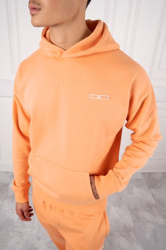 Day To Day Slim Fit Full Tracksuit - Pastel Orange