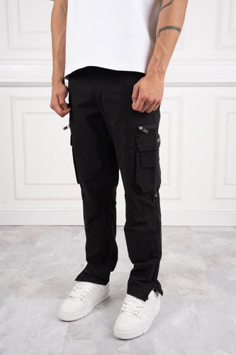 Desert Crinkle Cargo Pants - Black