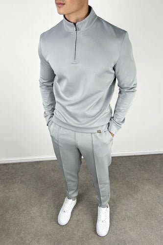 Scuba Quarter Zip Jumper - Grey