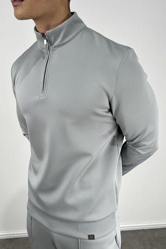 Scuba Quarter Zip Jumper - Grey