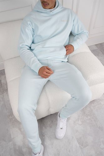 Day To Day Slim Fit Full Tracksuit - Pastel Blue